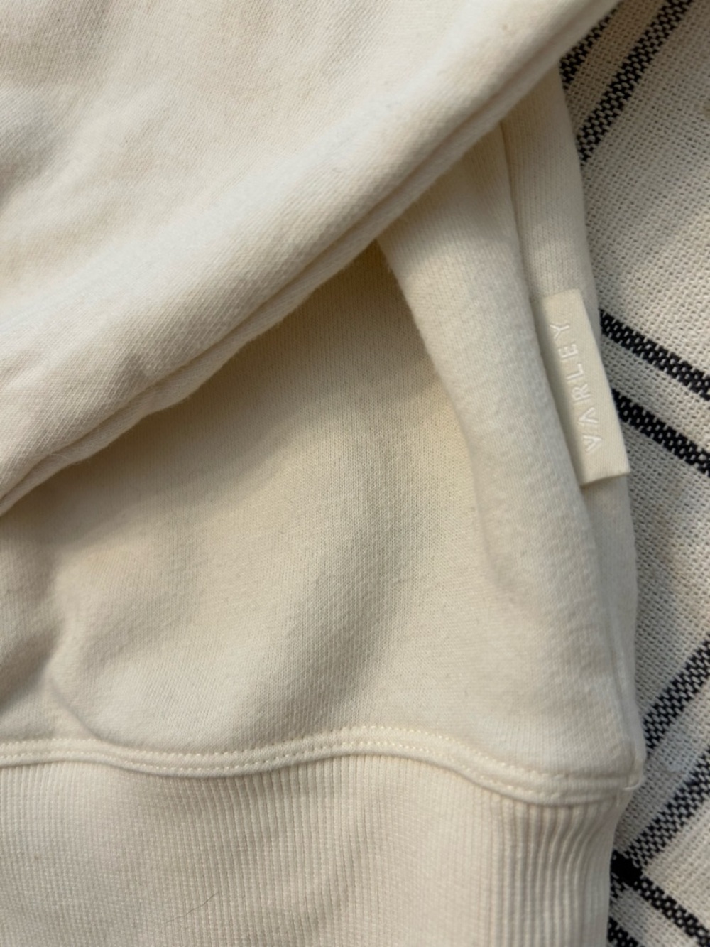 Varley Woods Sweat Sweatshirt Womens Medium Pullover Cream Anthropologie - Picture 15 of 15